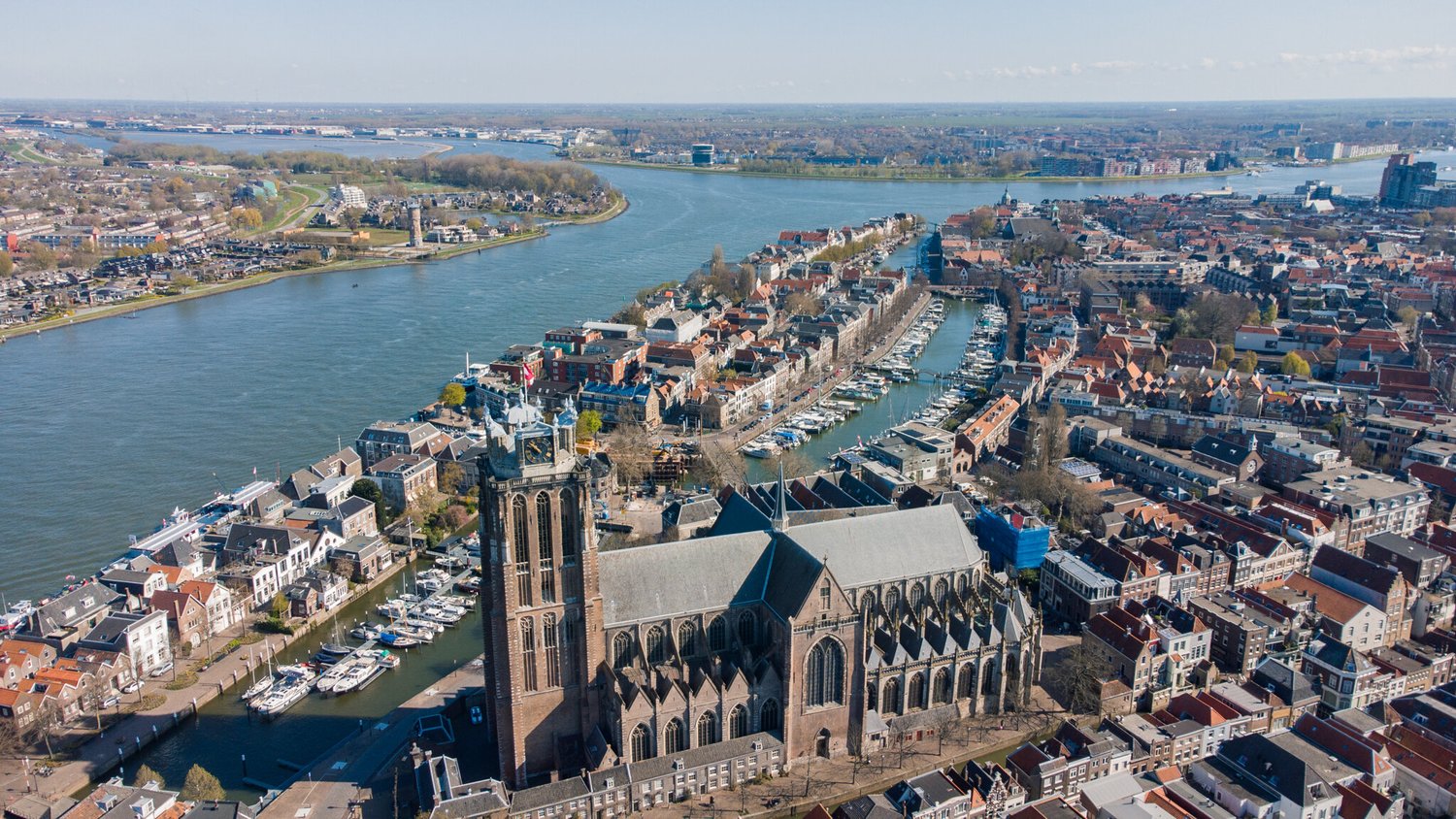 Woonwijk vanuit de lucht